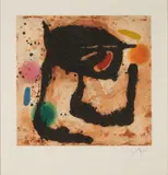 Joan Miró, Le Dandy (Dupin 492), 1969, Color etching with aquatint and carborundum on paper; signed 'Miró' in pencil lower right