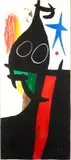 Joan Miró, Le sarrasin à l'étoile bleue (Dupin 578), 1973, Color etching with aquatint and carborundum on Arches; signed 'Miró' in white pencil lower right