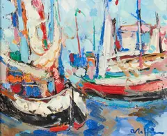 Andre Raffin, Honfleur, oil on canvas