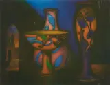 Laurent Schkolnyk, Collection, 1980, Color mezzotint on paper; signed