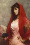 A Spanish beauty by Ra Sir Samuel Luke Fildes, oil on canvas, offered May 2024