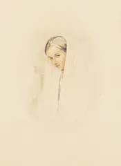A Spanish girl by John Frederick Lewis, Ra, Pows, watercolor and pencil over red crayon on paper, offered May 2024
