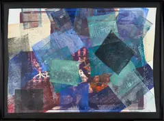 Mark Cooper, Untitled,, Mixed media on a photographic print; signed 'Cooper 88' in ink along the right edge; framed