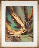 Leonardo Nierman, La Vent Eternal, color lithograph on paper