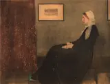 Whistler's Mother, by James Abbott McNeill Whistler, Collotype with hand coloring; titled and annotated in pencil on the lower margin, offered Apr 2024
