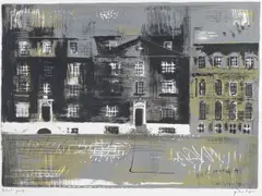 John Piper C.H., Westminster School II, Lithograph in colours, 1961, on wove paper