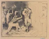 La Danse des Faunes by Pablo Picasso, Lithograph, 1957, on Arches wove paper, sold May 2024