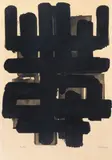 Pierre Soulages, Lithographie n˚3, Lithograph, 1957, on Arches wove paper