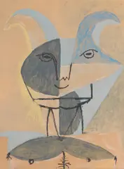Pablo Picasso, Five Plates, from Faunes et Flore d'Antibes, Five lithographs in colours, 1960, on wove paper, from the total edition of 350