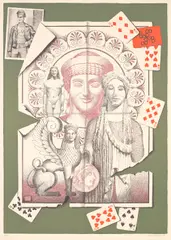 Martin Battersby, Archaic Smile, Three lithographs printed in colours
