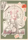 Martin Battersby, Archaic Smile, Three lithographs printed in colours
