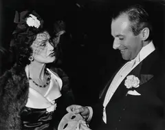 John Phillips, A black and white photograph of Coco Chanel with Cecil Beaton, 1937, photograph