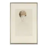 Paul César Helleu, Queen Alexandra, Drypoint in colours, circa 1901, on wove paper