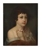 Jean-Baptiste Greuze, Portrait d'enfant, huile sur toile