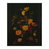 XIXe siècle Ecole hollandaise, Nature morte aux fleurs, oil on panel