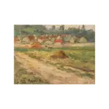 Gaston Pelouse, Paysage, Oil on panel
