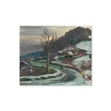 Léonard Bordes, Paysage, Oil on canvas