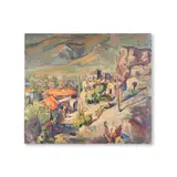 Razmik Agopian, La promenade, Oil on canvas