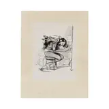Lithographie sur papier de Chine appliqué by dit Old Nick Paul Gavarni Emile Forgues, Cat. Armelhaut et Boucher 33, sold May 2024