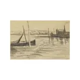 Maximilien Luce, Fusain et estampe, Signé en bas à droite