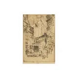 Eau-forte by Joseph Pennell Four Story House. New York, 1904, Cat. Wuerth 329, sold May 2024