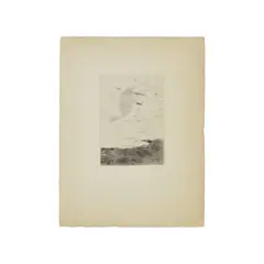 Eau-forte sur papier vélin fort by Josef Šíma, Toutes marges non ébarbées, sold May 2024