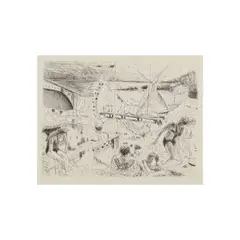André Dunoyer de Segonzac, Eau-forte sur papier ancien, Ed. 49/50