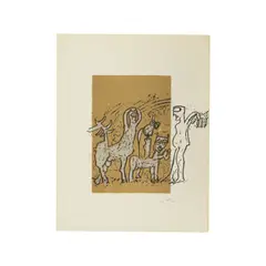 Eau-forte et aquatinte sur papier vélin by Roberto Matta, Signée en bas à droite, sold May 2024