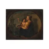 Ecole italienne, Allègorie de la peinture, oil on canvas