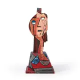 Italo Scanga, Untitled (Head #1170), oil on wood assemblage