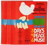Arnold Skolnick, 67 prints of 3 Days of Peace & Music, Woodstock, 1969, Offset lithographic posters on paper