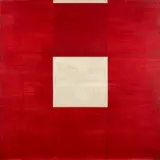Moving Red by Francisco Castro Leñero, acrylic on canvas, offered Dec 2024