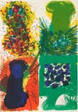 Walasse Ting, Thick Eggroll, from the book Hot and Sour Soup, 1967, Color lithograph on wove paper; numbered and signed '26/30 Ting 64' in pencil upper center