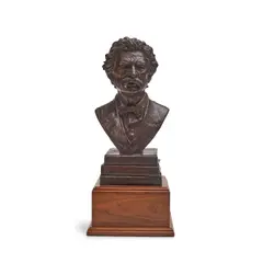 Bronze Bust Statue of Mark Twain, Bruce Brady (1934-2000), 1989