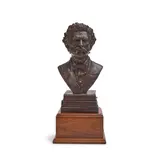 Bruce Brady (1934-2000) by Bronze Bust Statue of Mark Twain, 1989, sold Nov 2024