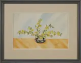 Pasquale, A Vase of Yellow Roses, 1944, Watercolor on paper