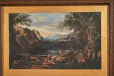 called Gaspard Poussin Gaspard Dughet, After Imaginary Landscape, watercolor on paper
