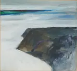 Reuben Tam, The Dark of Fundy, acrylic on board