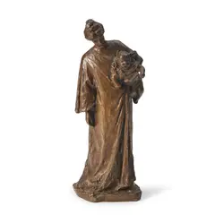 Bessie Potter Vonnoh, Mother and Child, bronze with a brown patina