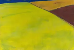 Bernd Zimmer, Raps II, 1980, Dispersionsfarbe auf Nessel