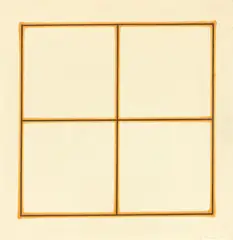 Blinky Palermo, Zu ‚5’ Wandzeichnungen mit rotbrauner Fettkreide, 1970, Fettkreide über Lithografie