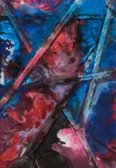 Fred Thieler, Aufsteigende Konstruktion, 1993, Kunstharzdispersion auf Leinwand