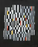 Adolf Fleischmann, Composition # 586 xy, 1961, Öl auf Leinwand