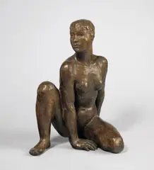 Hockende by Georg Kolbe, 1931, Bronze mit hellbrauner Patina. Höhe: 41 cm (16 ⅛ in.), sold May 2014