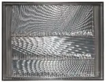 Heinz Mack, Relief, 1969, Dreiteiliges Aluminiumrelief, auf Aluminium montiert, in Rahmen aus Edelstahlblech