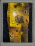 Joseph Istler, Composition, 1962, oil, mixed media, board