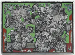 Jan Smetana, Fragments of Memory II, 1969, oil on canvas