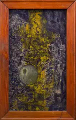 František Vodák, Reversed Head, 1967, oil on hardboard