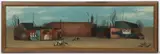 Vlastimil Beneš, Storage Outside the City, 1975, oil on hardboard
