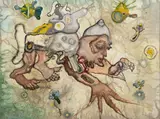 Jaroslav Hořánek, Seeker of Luck, 1984, oil on canvas on cardboard
